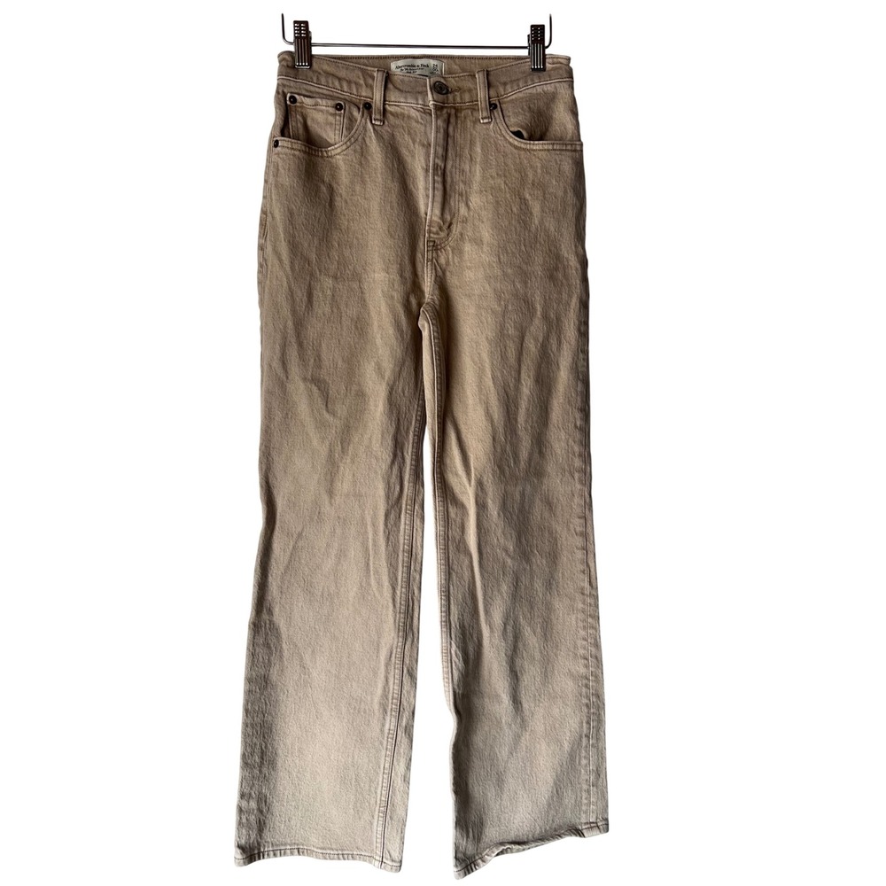 Abercrombie & Fitch The 90s Relaxed Jean High Rise Tan 24/00